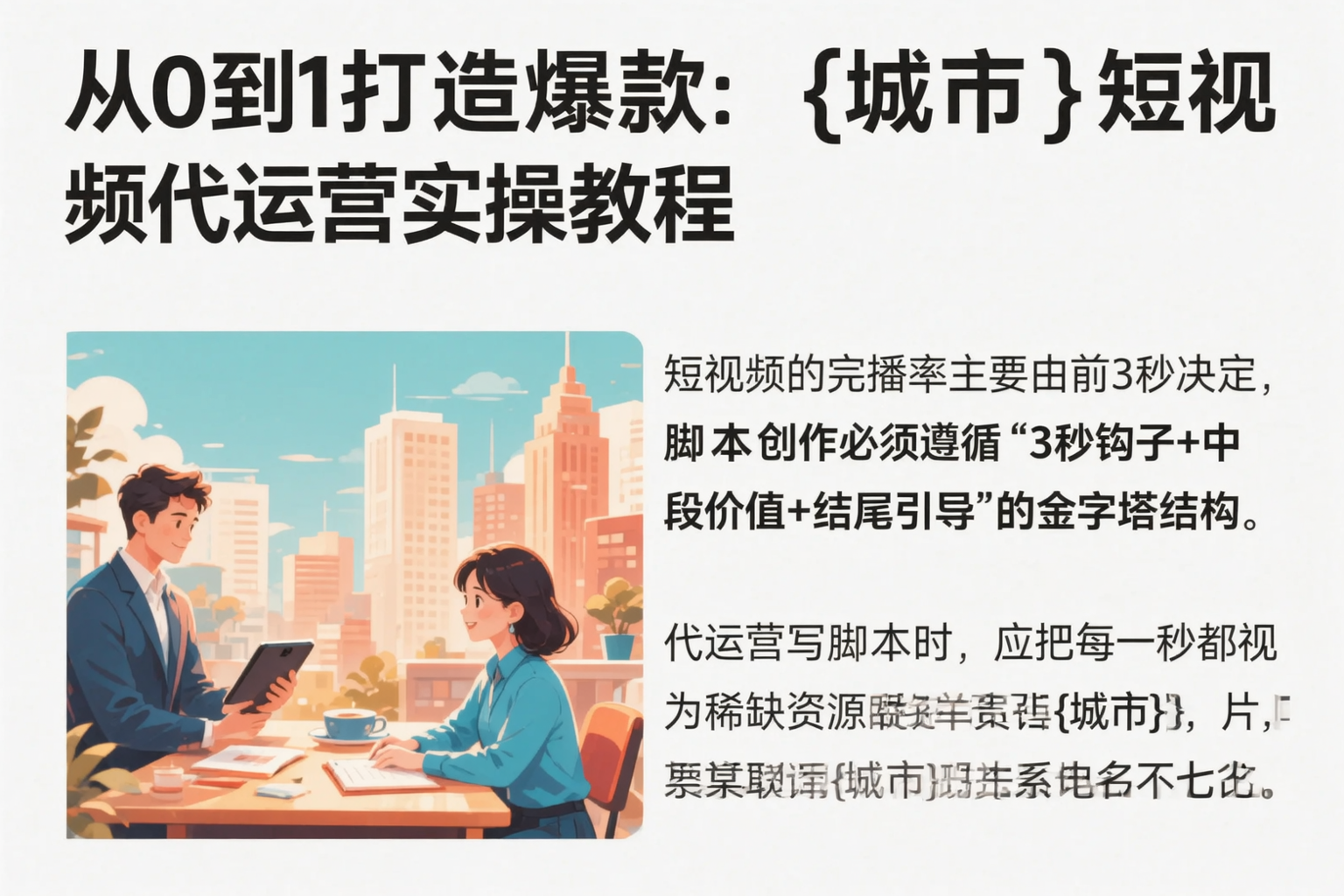 从0到1打造爆款:漯河短视频代运营实操教程