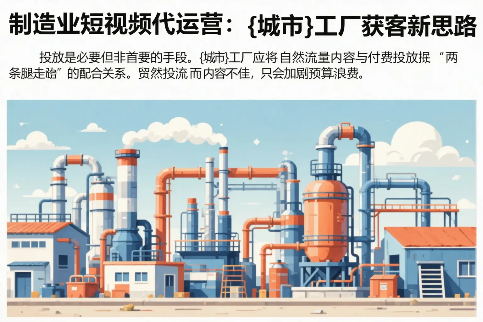 制造业短视频代运营:漯河工厂获客新思路