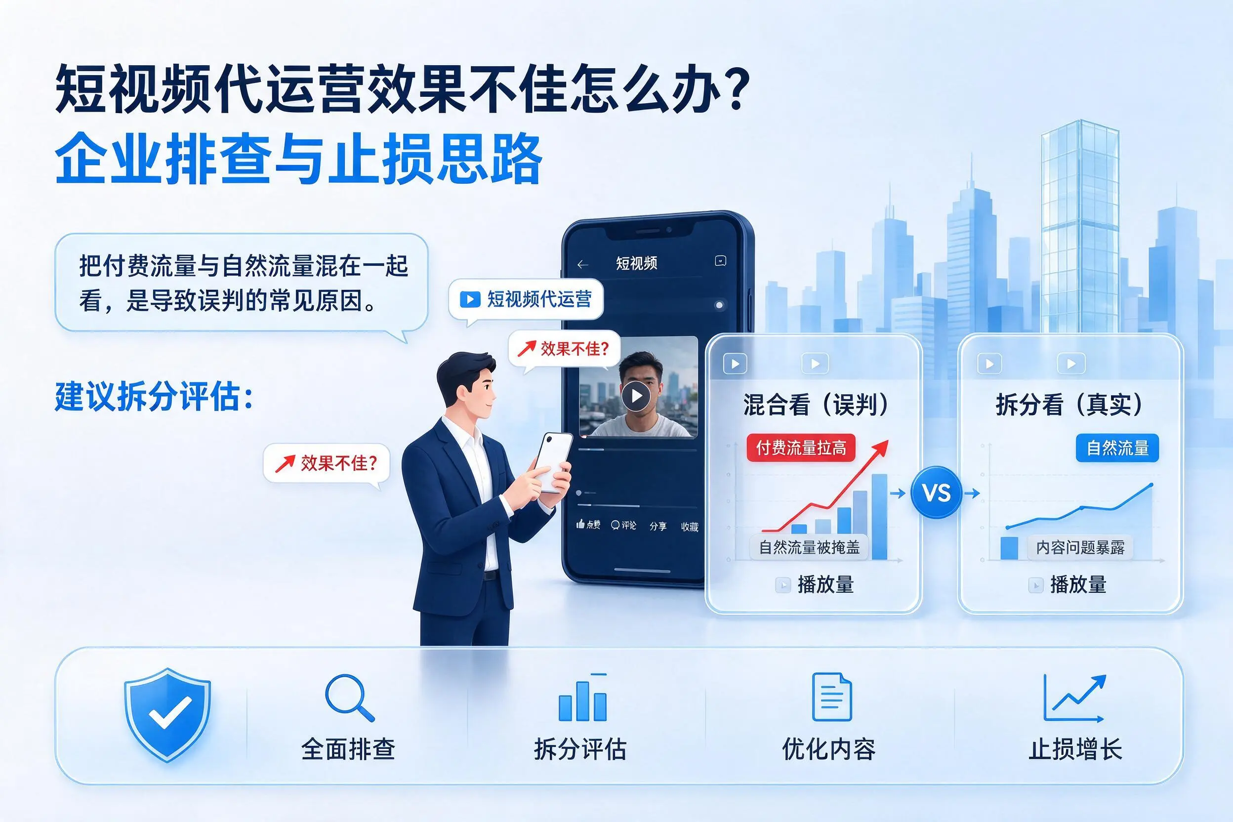 短视频代运营效果不佳怎么办?漯河企业排查与止损思路