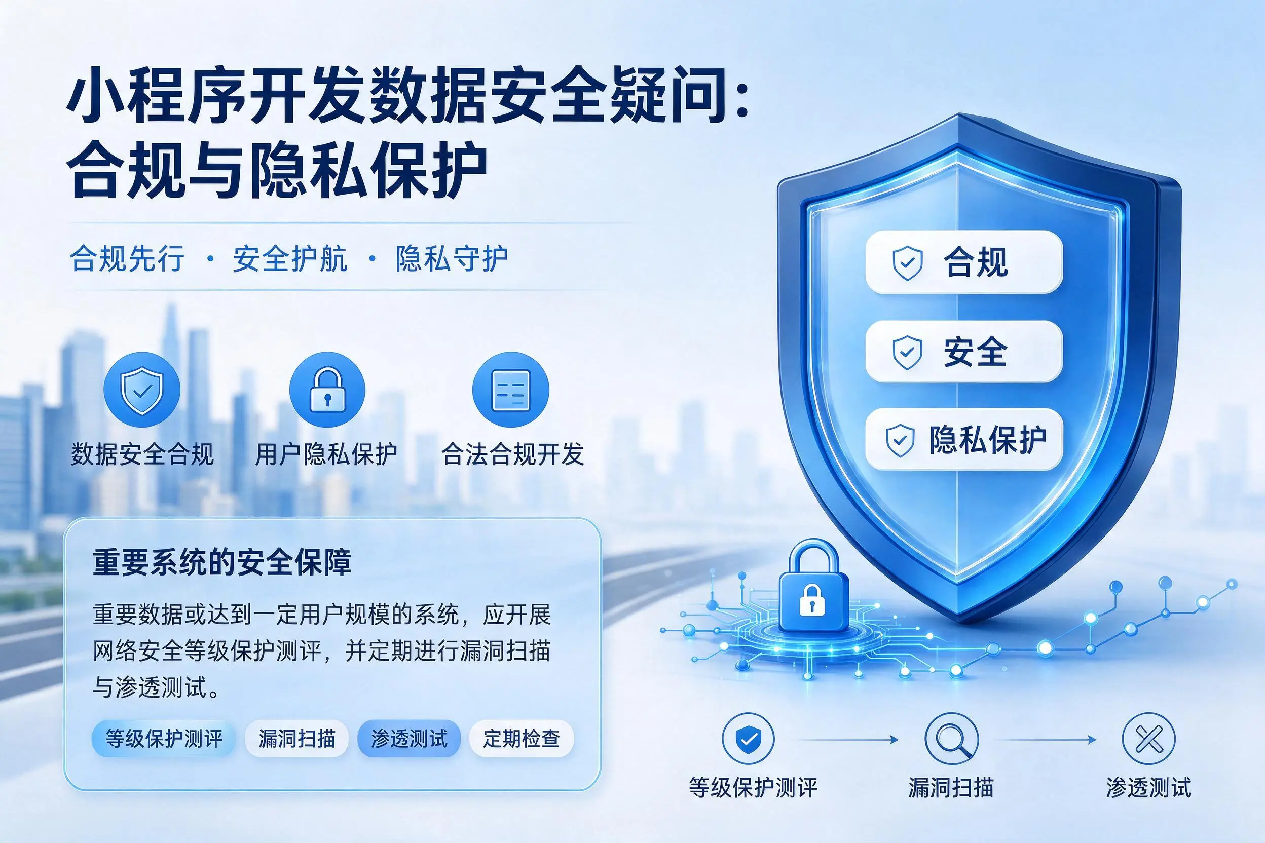 漯河小程序开发数据安全疑问:合规与隐私保护