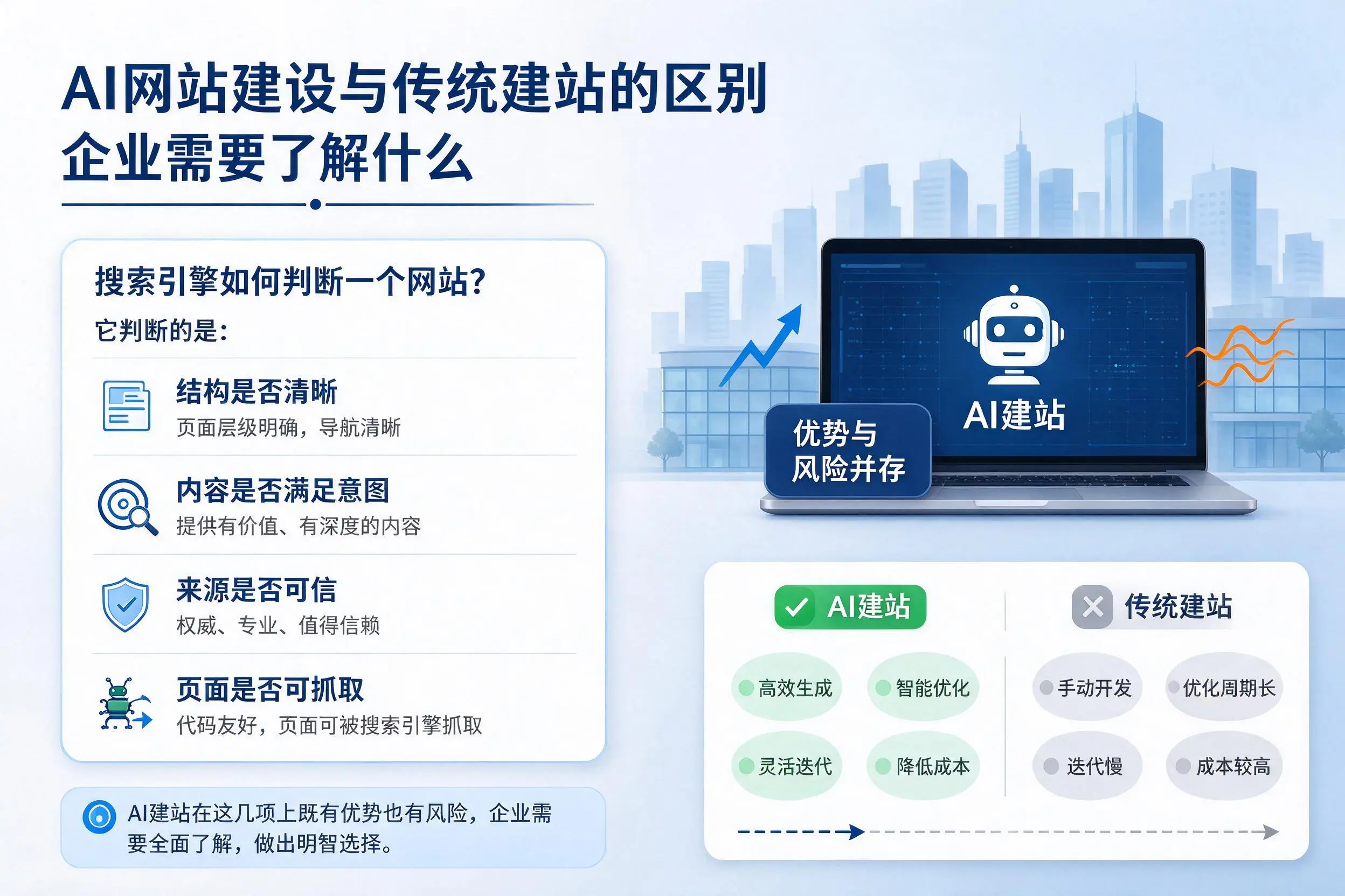 AI网站建设与传统建站的区别,漯河企业需要了解什么