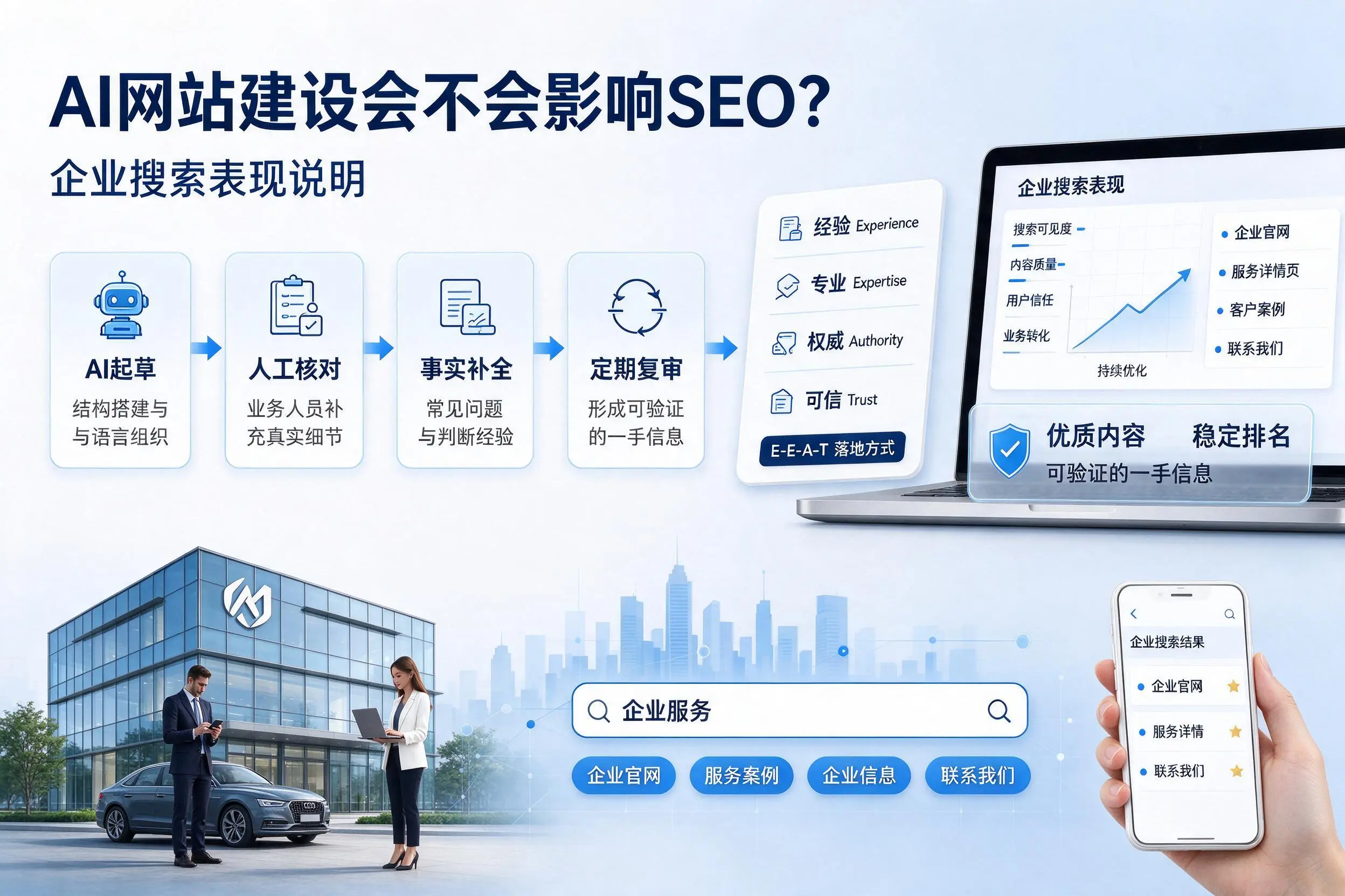 AI网站建设会不会影响SEO?漯河企业搜索表现说明