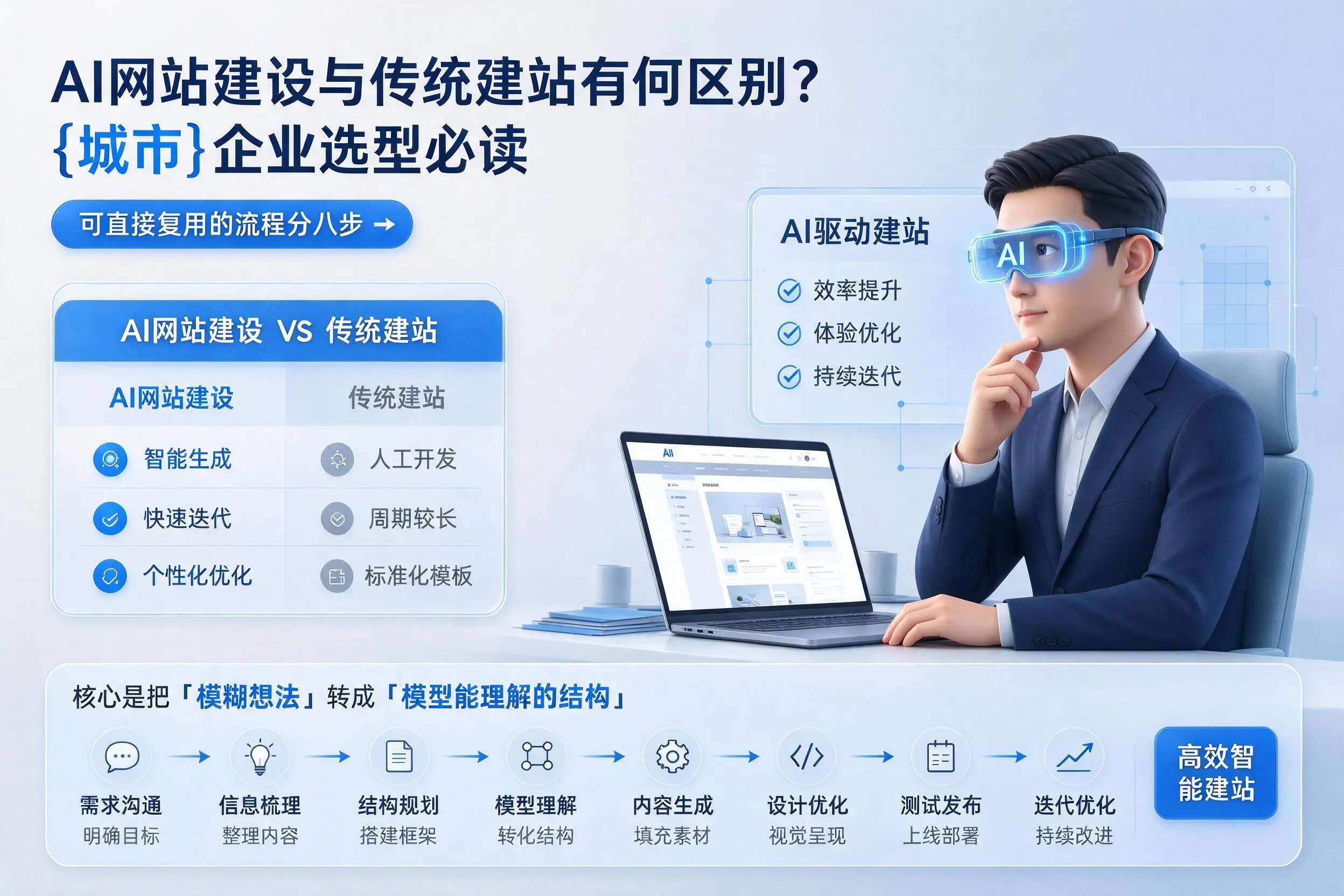AI网站建设与传统建站有何区别?漯河企业选型必读